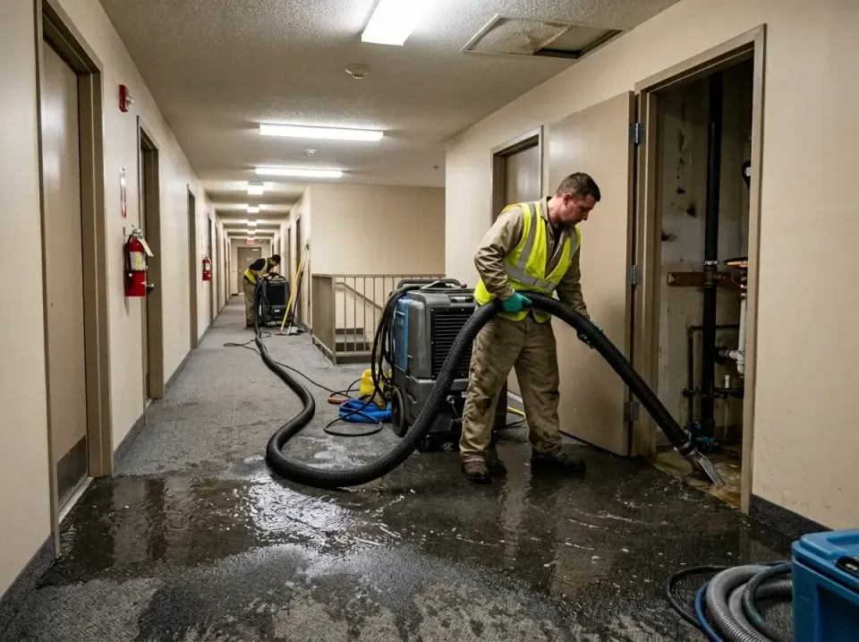 multi-unit-apartment-hallway-f-005 — frequently asked questions, Emergency Burst Pipe Water Extraction & Removal in Parkwood…